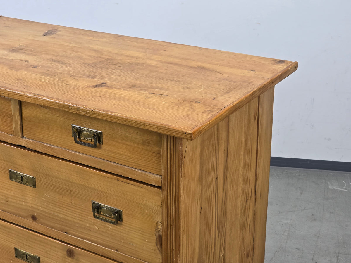 ANTIKE SCHUBLADEN KOMMODE Weichholz Holz Vintage Bauern Sideboard