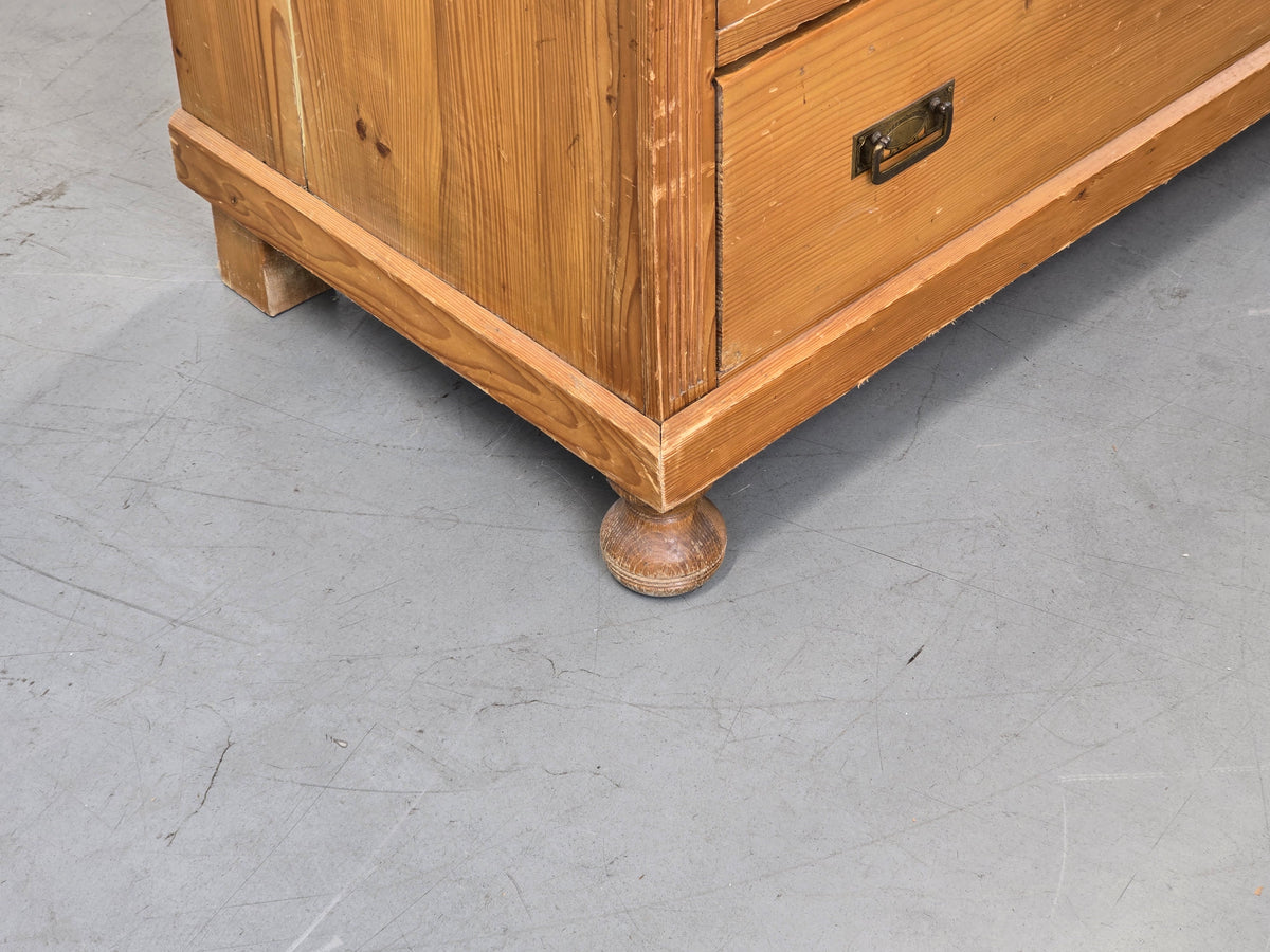 ANTIKE SCHUBLADEN KOMMODE Weichholz Holz Vintage Bauern Sideboard