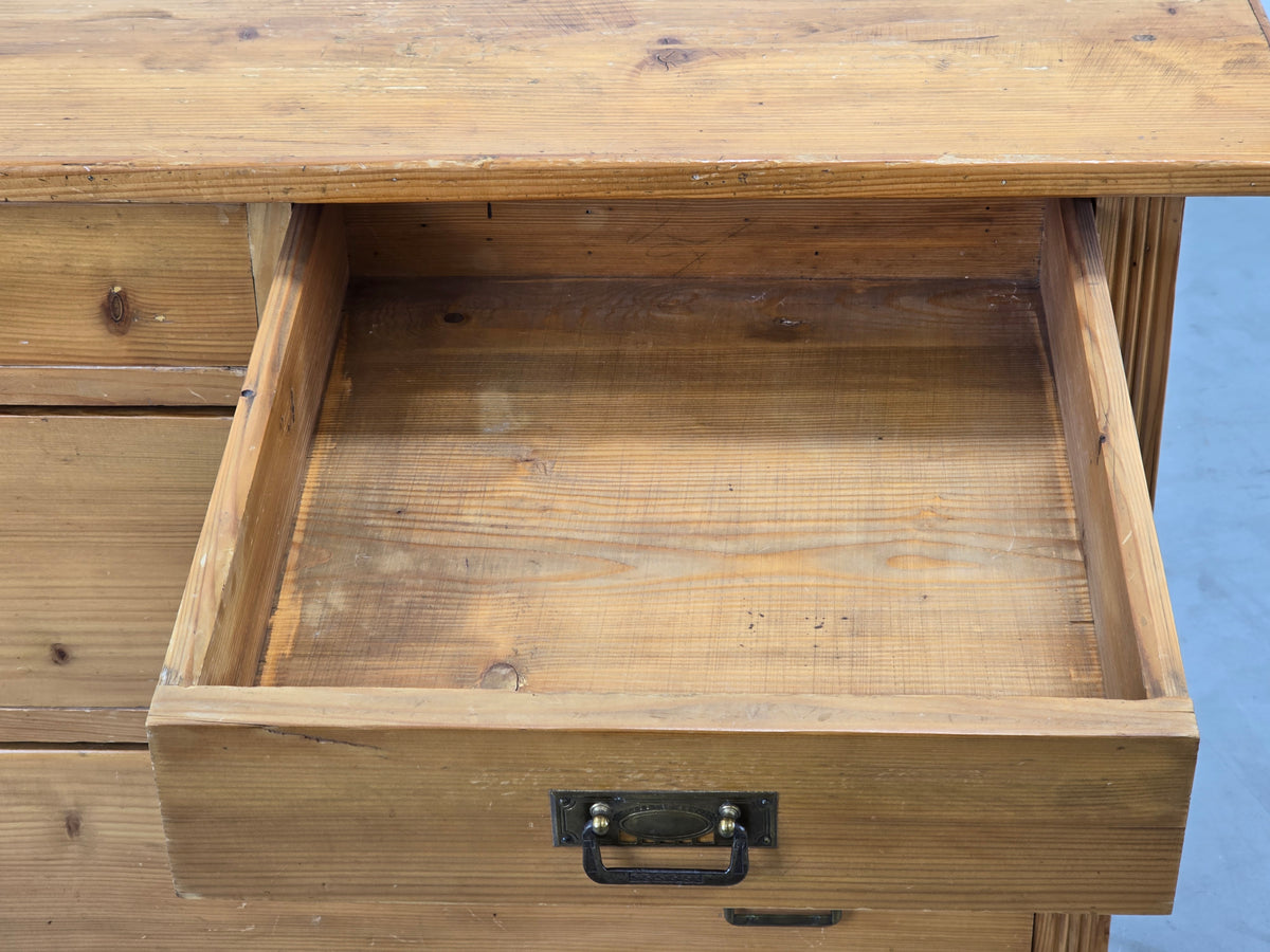 ANTIKE SCHUBLADEN KOMMODE Weichholz Holz Vintage Bauern Sideboard