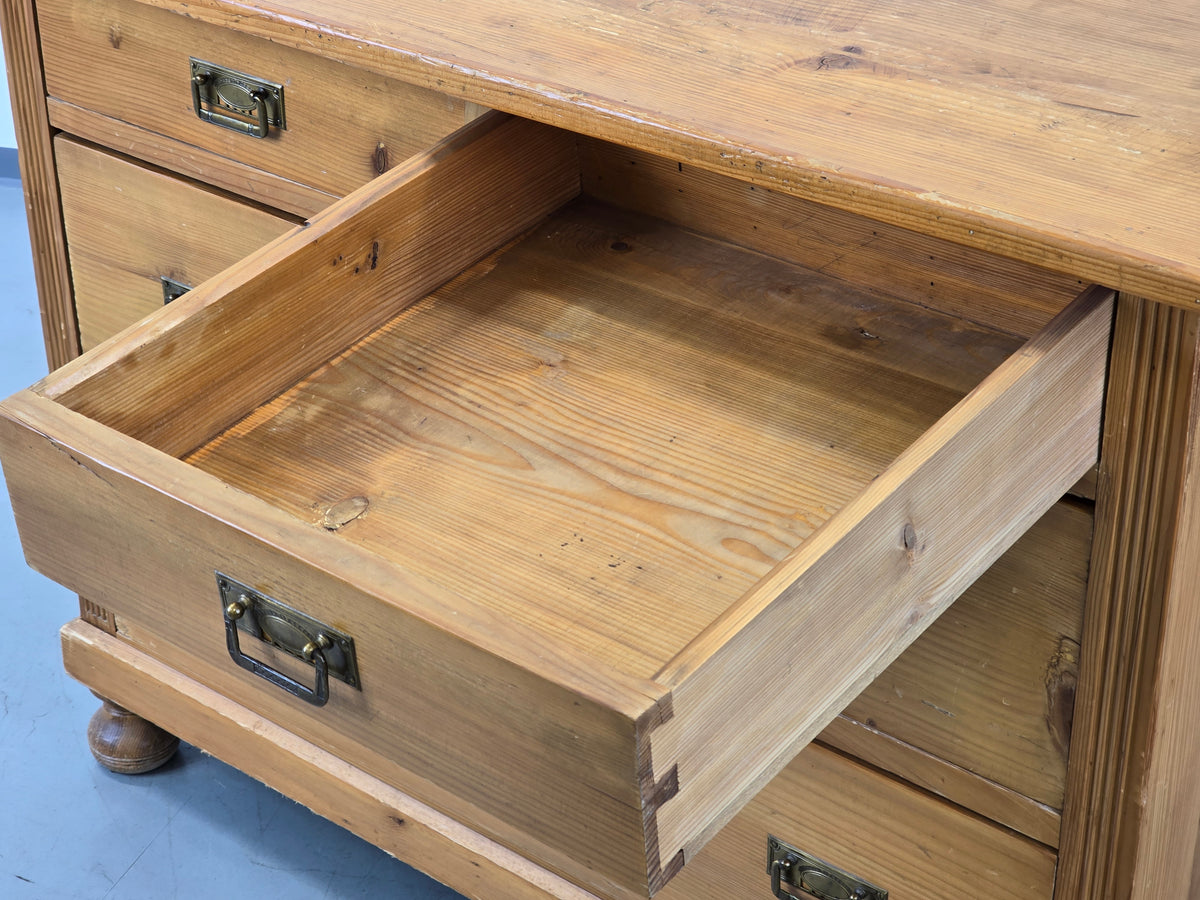 ANTIKE SCHUBLADEN KOMMODE Weichholz Holz Vintage Bauern Sideboard