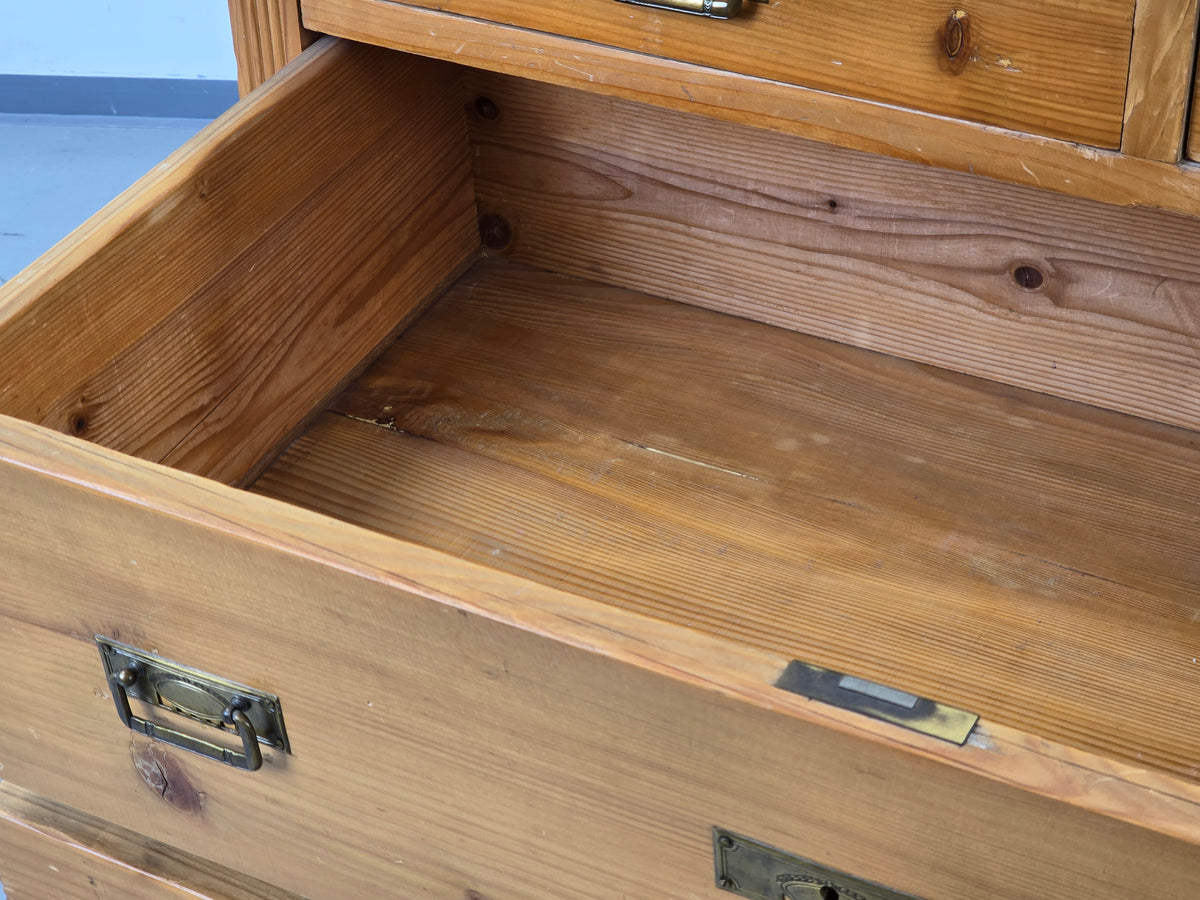 ANTIKE SCHUBLADEN KOMMODE Weichholz Holz Vintage Bauern Sideboard