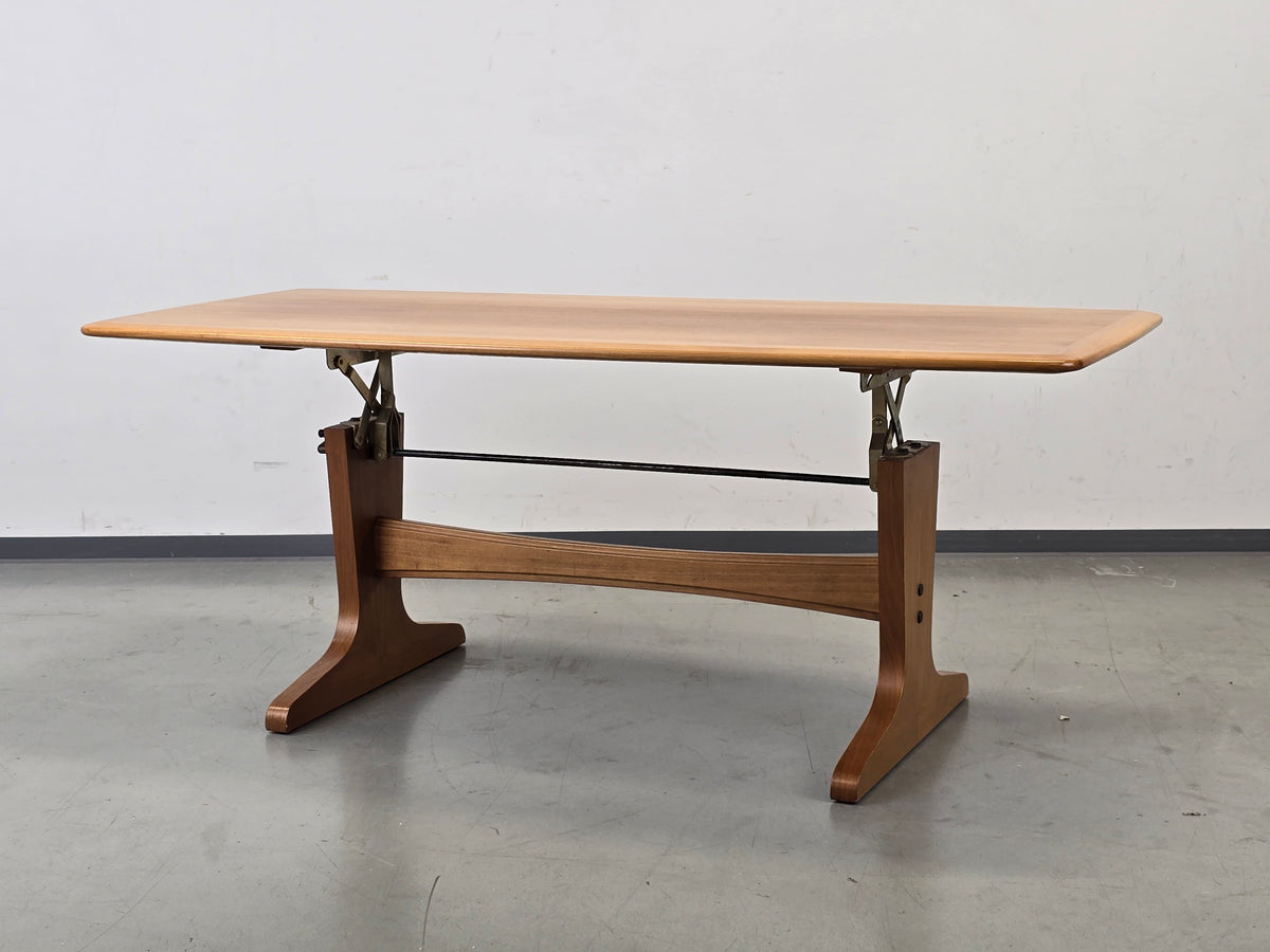 ILSE COUCHTISCH höhenverstellbar Nussbaum Möbel Mid Century Tisch
