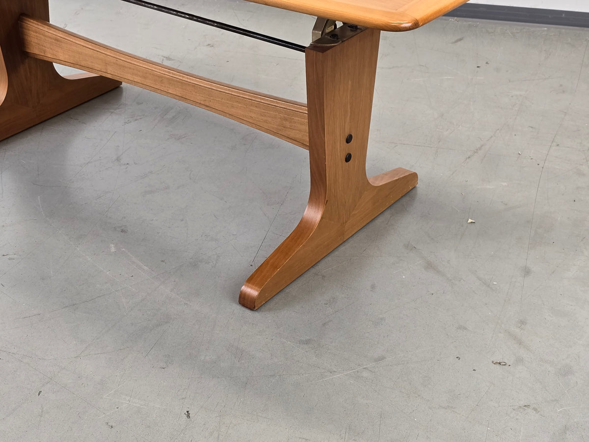 ILSE COUCHTISCH höhenverstellbar Nussbaum Möbel Mid Century Tisch