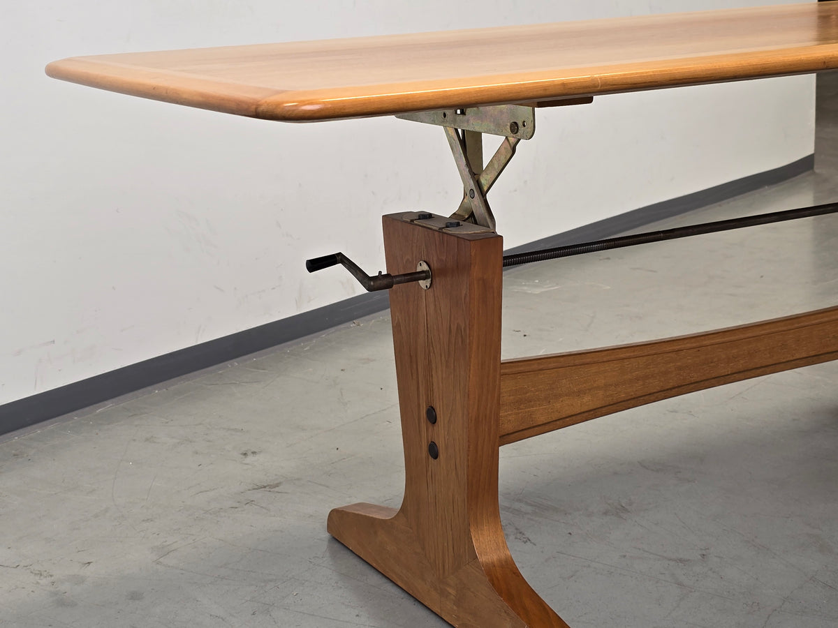 ILSE COUCHTISCH höhenverstellbar Nussbaum Möbel Mid Century Tisch