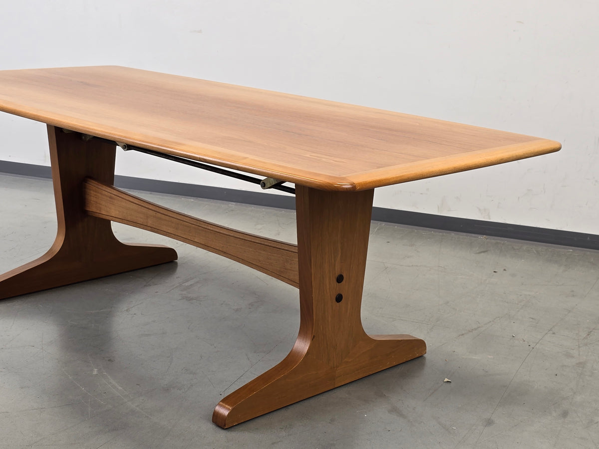 ILSE COUCHTISCH höhenverstellbar Nussbaum Möbel Mid Century Tisch