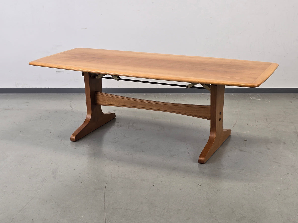 ILSE COUCHTISCH höhenverstellbar Nussbaum Möbel Mid Century Tisch