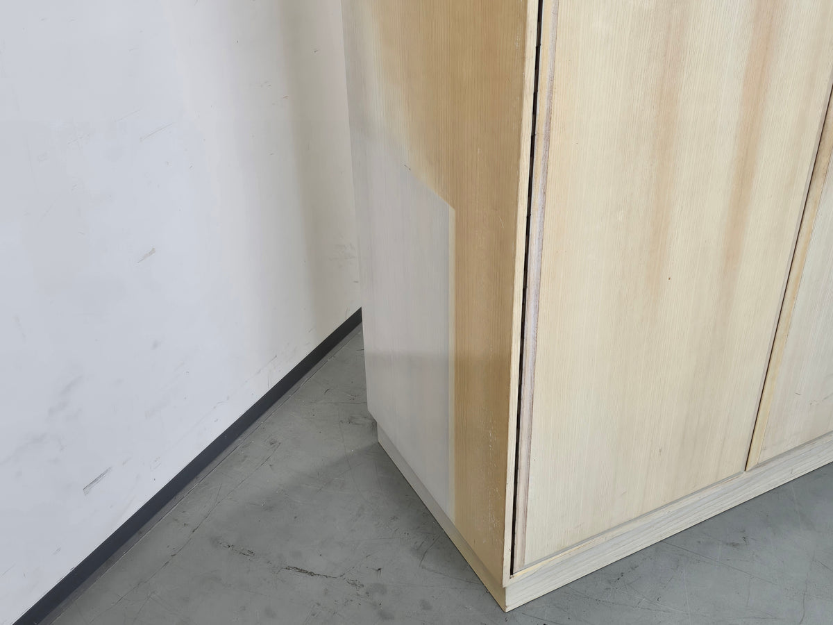 KLEINDSCHRANK MID-CENTURY Vintage Fuvetta Esche Hell Holz Schrank
