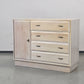 VINTAGE SIDEBOARD Kommode Holz Weiß Mid Century Eiche Anrichte