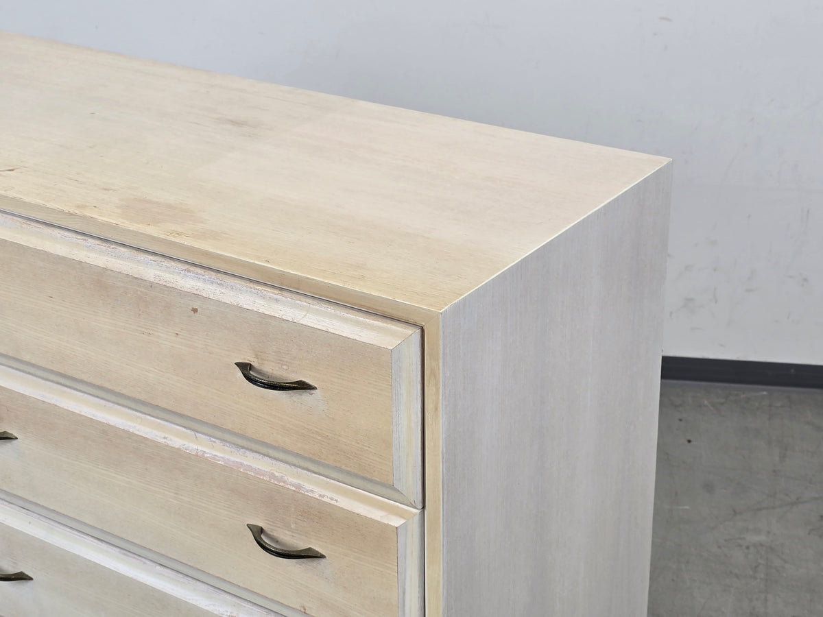 VINTAGE SIDEBOARD Kommode Holz Weiß Mid Century Eiche Anrichte