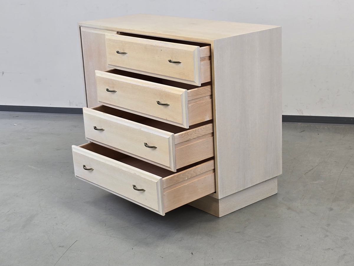 VINTAGE SIDEBOARD Kommode Holz Weiß Mid Century Eiche Anrichte