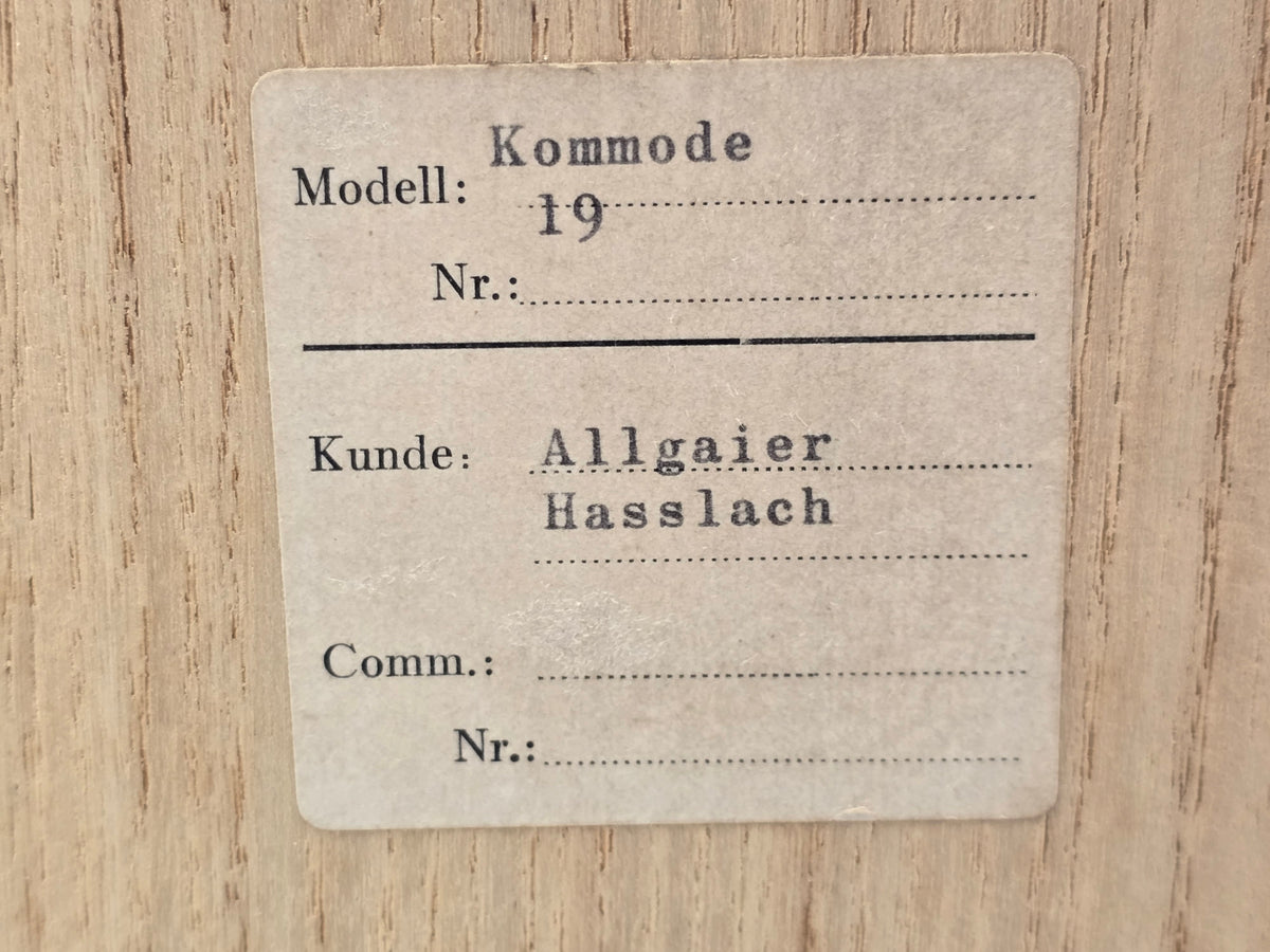 VINTAGE SIDEBOARD Kommode Holz Weiß Mid Century Eiche Anrichte