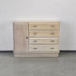 VINTAGE SIDEBOARD Kommode Holz Weiß Mid Century Eiche Anrichte