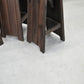 BARHOCKER VINTAGE Brutalismus Leder Holz Hocker Barstuhl Design Stuhl