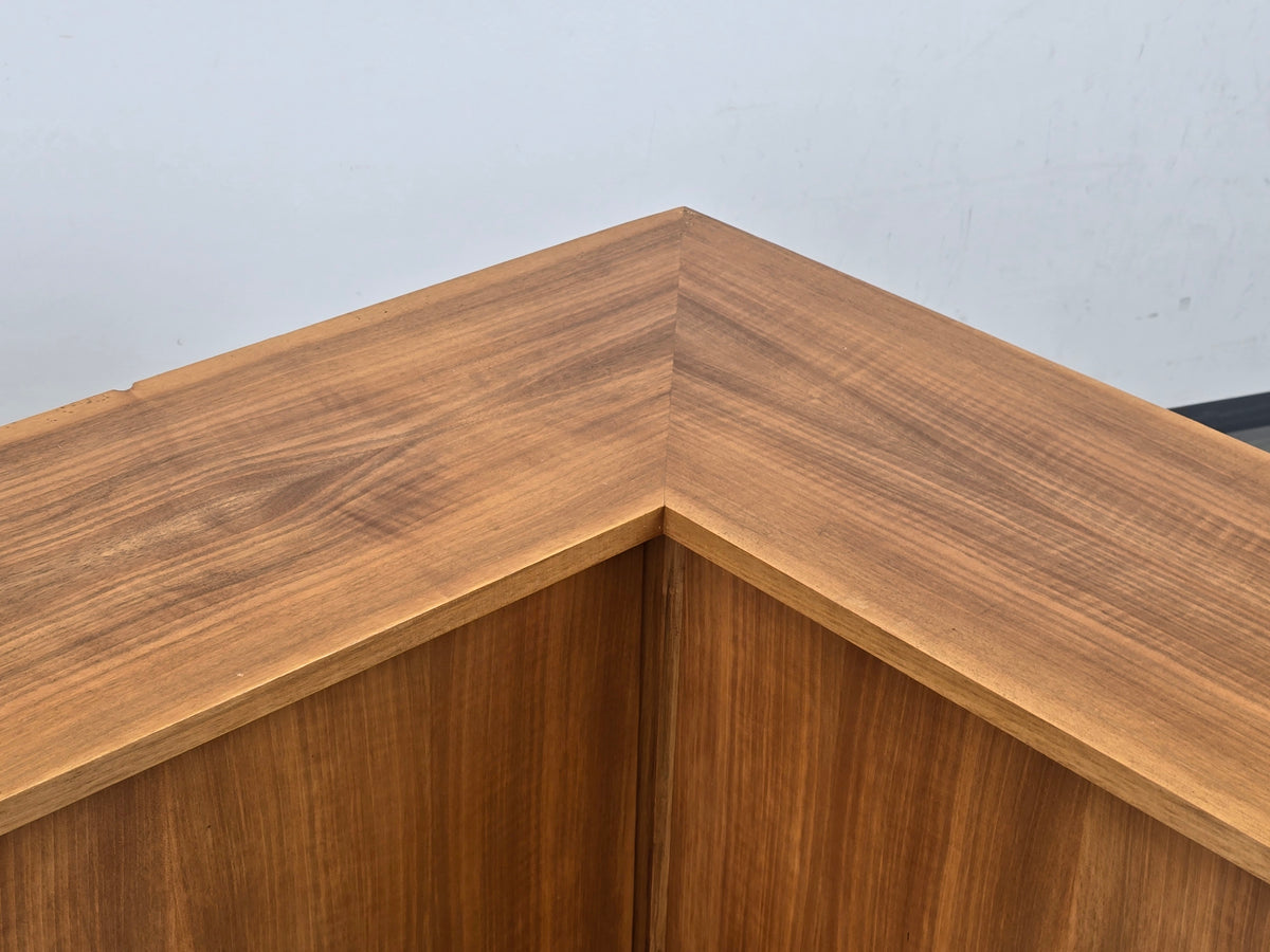 MID CENTURY Eckschrank Nussbaum Sideboard Vintage Credenza Anrichte 60s