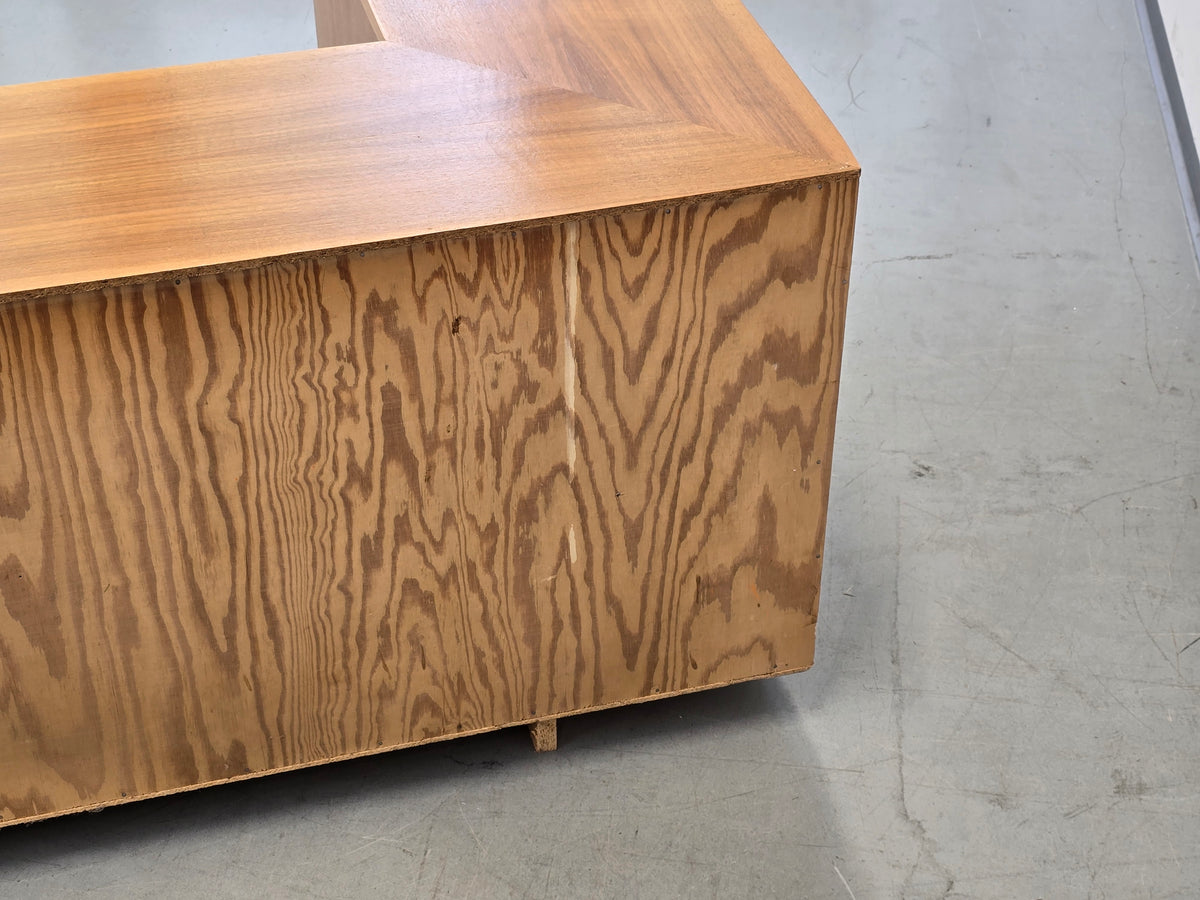 MID CENTURY Eckschrank Nussbaum Sideboard Vintage Credenza Anrichte 60s
