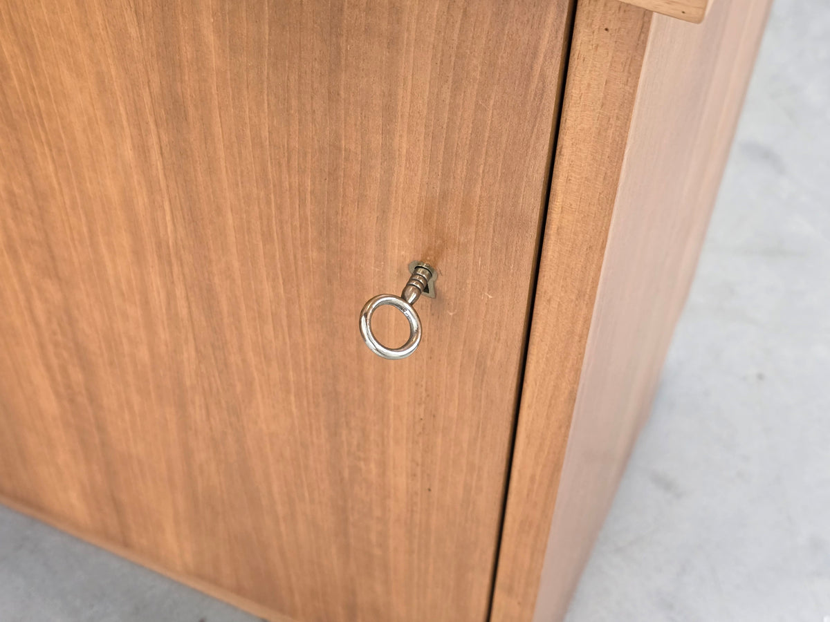 MID CENTURY Eckschrank Nussbaum Sideboard Vintage Credenza Anrichte 60s