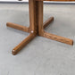 EICHE ESSTISCH Ausziehtisch Mid Century Vintage 70er Säulenfuß Oval