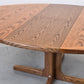 EICHE ESSTISCH Ausziehtisch Mid Century Vintage 70er Säulenfuß Oval