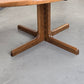 EICHE ESSTISCH Ausziehtisch Mid Century Vintage 70er Säulenfuß Oval