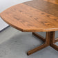 EICHE ESSTISCH Ausziehtisch Mid Century Vintage 70er Säulenfuß Oval
