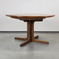 EICHE ESSTISCH Ausziehtisch Mid Century Vintage 70er Säulenfuß Oval