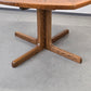 EICHE ESSTISCH Ausziehtisch Mid Century Vintage 70er Säulenfuß Oval