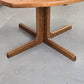 EICHE ESSTISCH Ausziehtisch Mid Century Vintage 70er Säulenfuß Oval