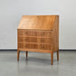 HÄKLI SEKRETÄR Birke Teak Vintage Mid Century Kommode Schreibtisch
