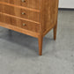 HÄKLI SEKRETÄR Birke Teak Vintage Mid Century Kommode Schreibtisch