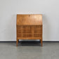 HÄKLI SEKRETÄR Birke Teak Vintage Mid Century Kommode Schreibtisch