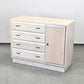 VINTAGE SIDEBOARD Kommode Holz Weiß Mid Century Eiche Anrichte