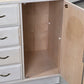 VINTAGE SIDEBOARD Kommode Holz Weiß Mid Century Eiche Anrichte