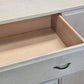 VINTAGE SIDEBOARD Kommode Holz Weiß Mid Century Eiche Anrichte