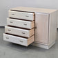 VINTAGE SIDEBOARD Kommode Holz Weiß Mid Century Eiche Anrichte