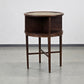 JUGENDSTIL RAUCHTISCH Eiche Messing Beistelltisch Antik Couchtisch Beistelltisch