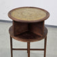 JUGENDSTIL RAUCHTISCH Eiche Messing Beistelltisch Antik Couchtisch Beistelltisch