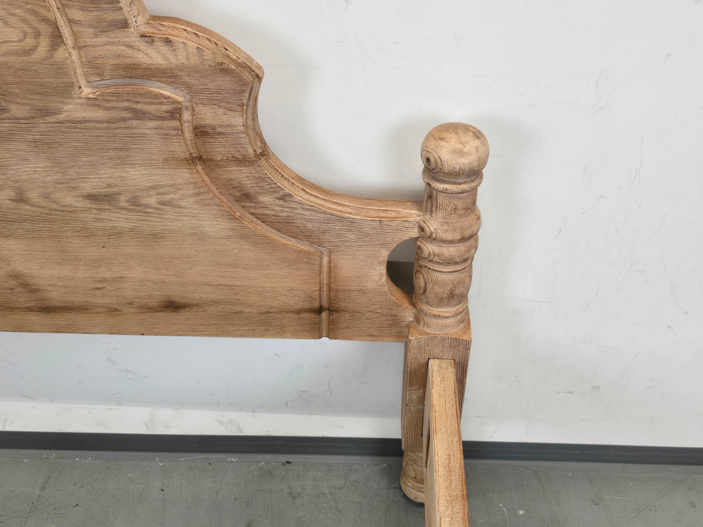 VOGLAUER BETT Eiche Massivholz Landhaus Doppelbett 160x200 Vintage Bauernbett
