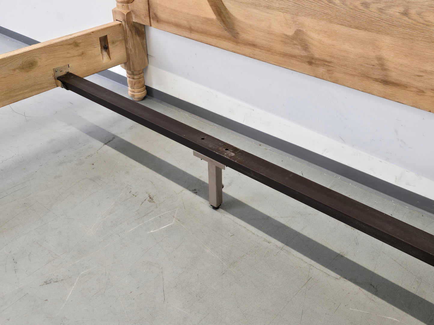 VOGLAUER BETT Eiche Massivholz Landhaus Doppelbett 160x200 Vintage Bauernbett