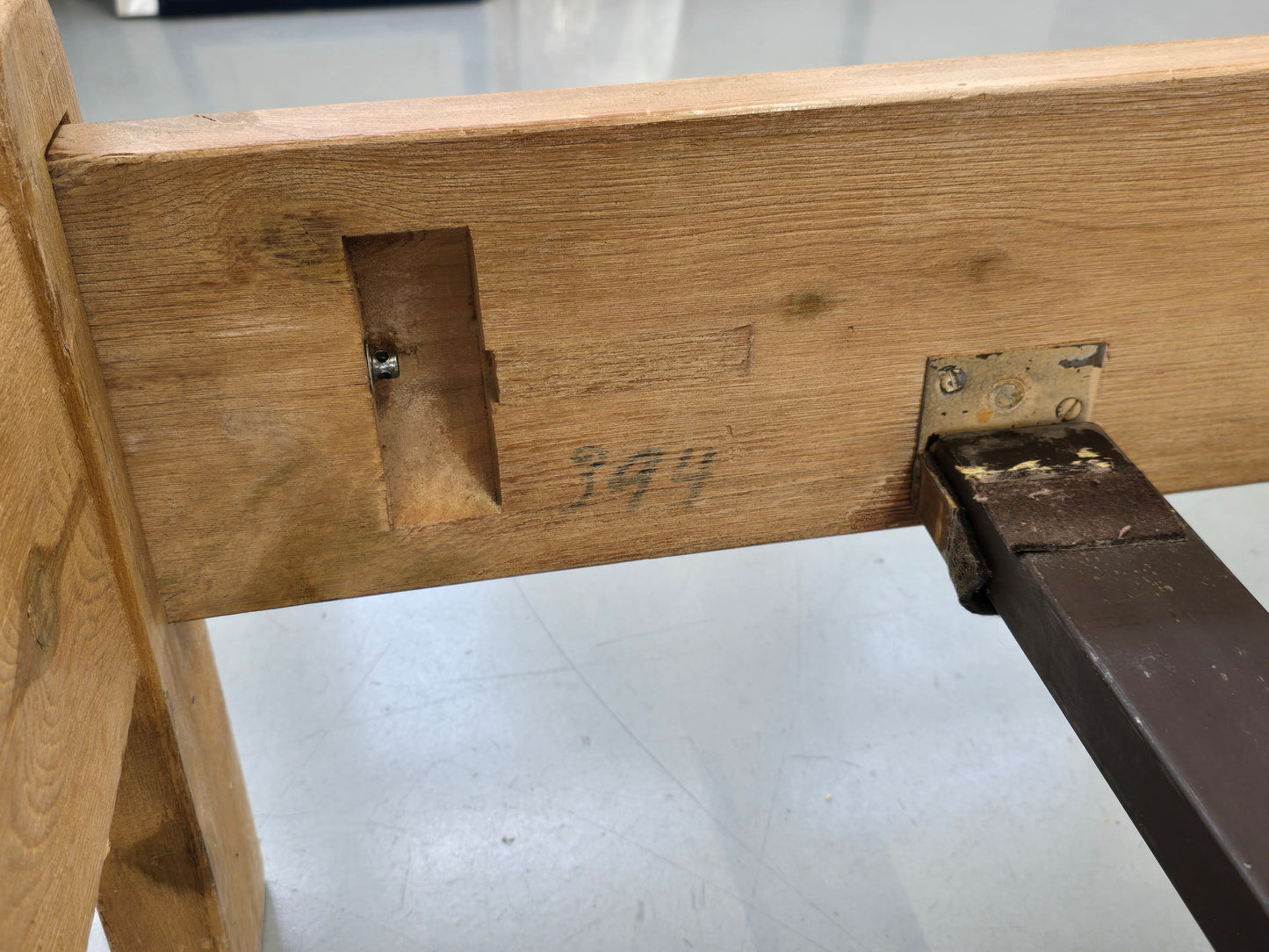 VOGLAUER BETT Eiche Massivholz Landhaus Doppelbett 160x200 Vintage Bauernbett