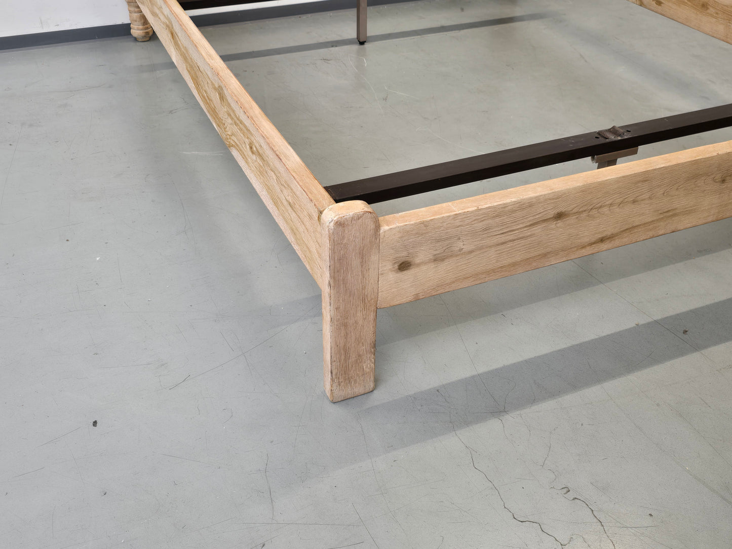 VOGLAUER BETT Eiche Massivholz Landhaus Doppelbett 160x200 Vintage Bauernbett