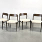 NIELS MØLLER Stuhl Modell 75 J.L. Möller Dänisch Vintage 50s 60s vintage