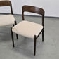 NIELS MØLLER Stuhl Modell 75 J.L. Möller Dänisch Vintage 50s 60s vintage