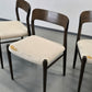 NIELS MØLLER Stuhl Modell 75 J.L. Möller Dänisch Vintage 50s 60s vintage