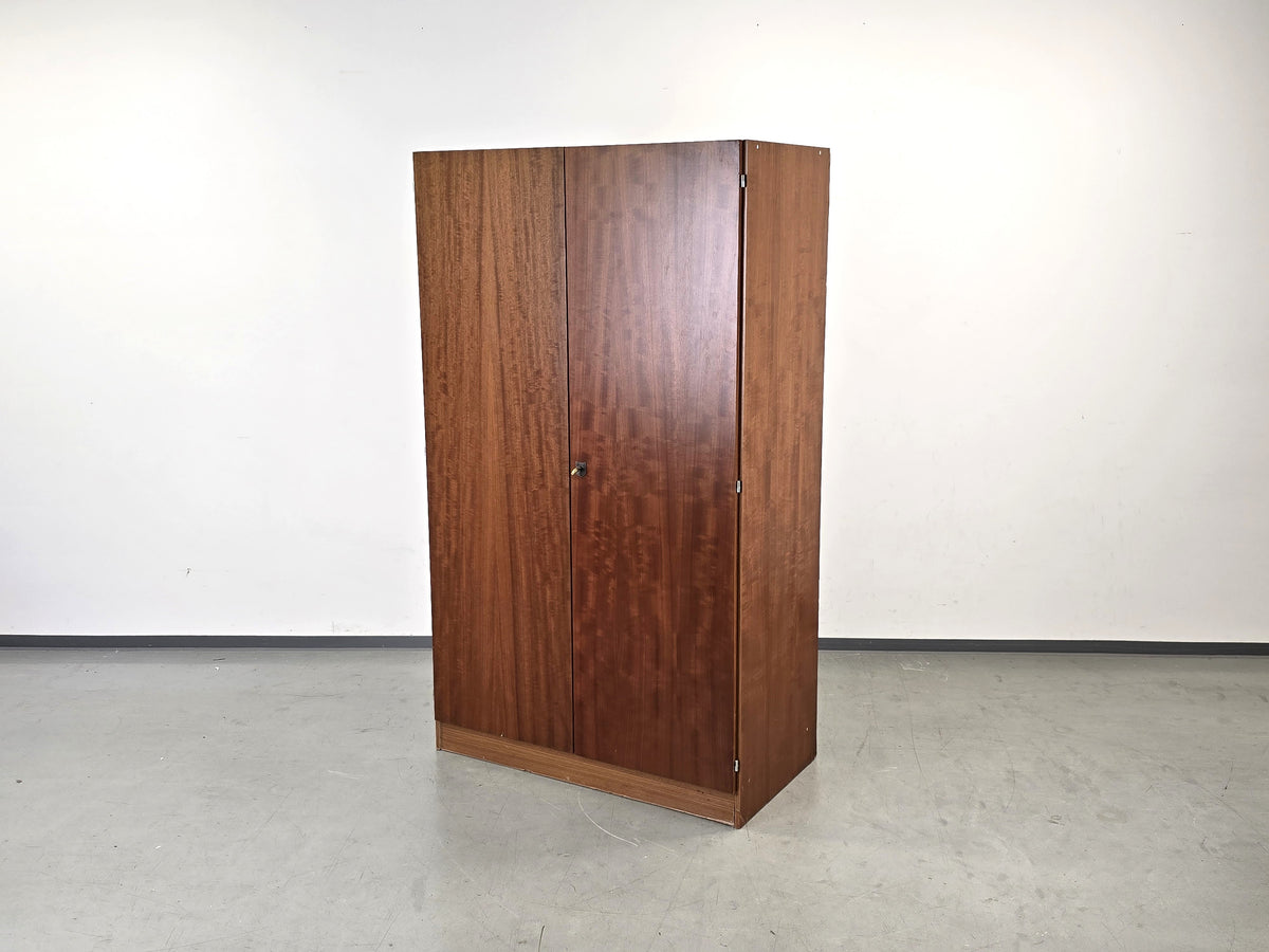 VINTAGE KLEIDERSCHRANK Mid Century Schrank Teak Holz Mahagoni Retro 60er 70er