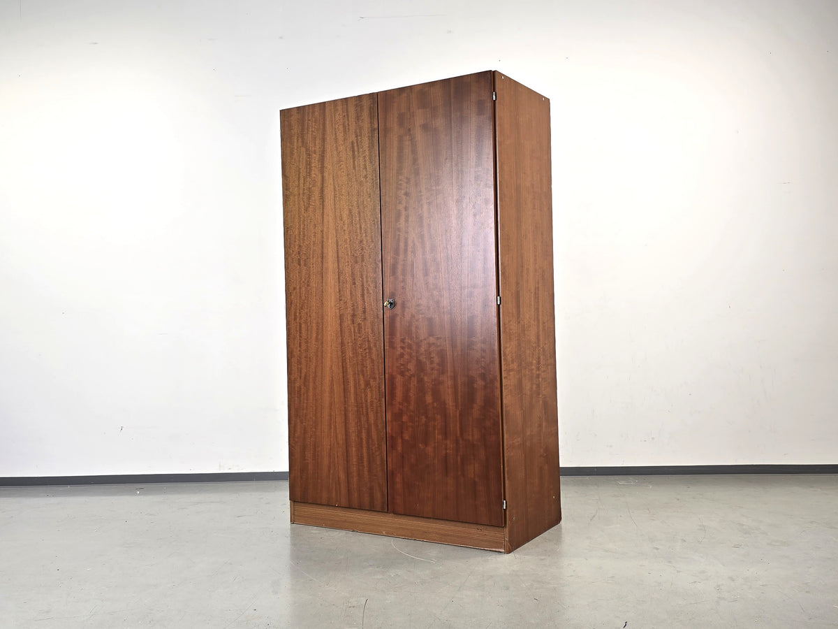 VINTAGE KLEIDERSCHRANK Mid Century Schrank Teak Holz Mahagoni Retro 60er 70er