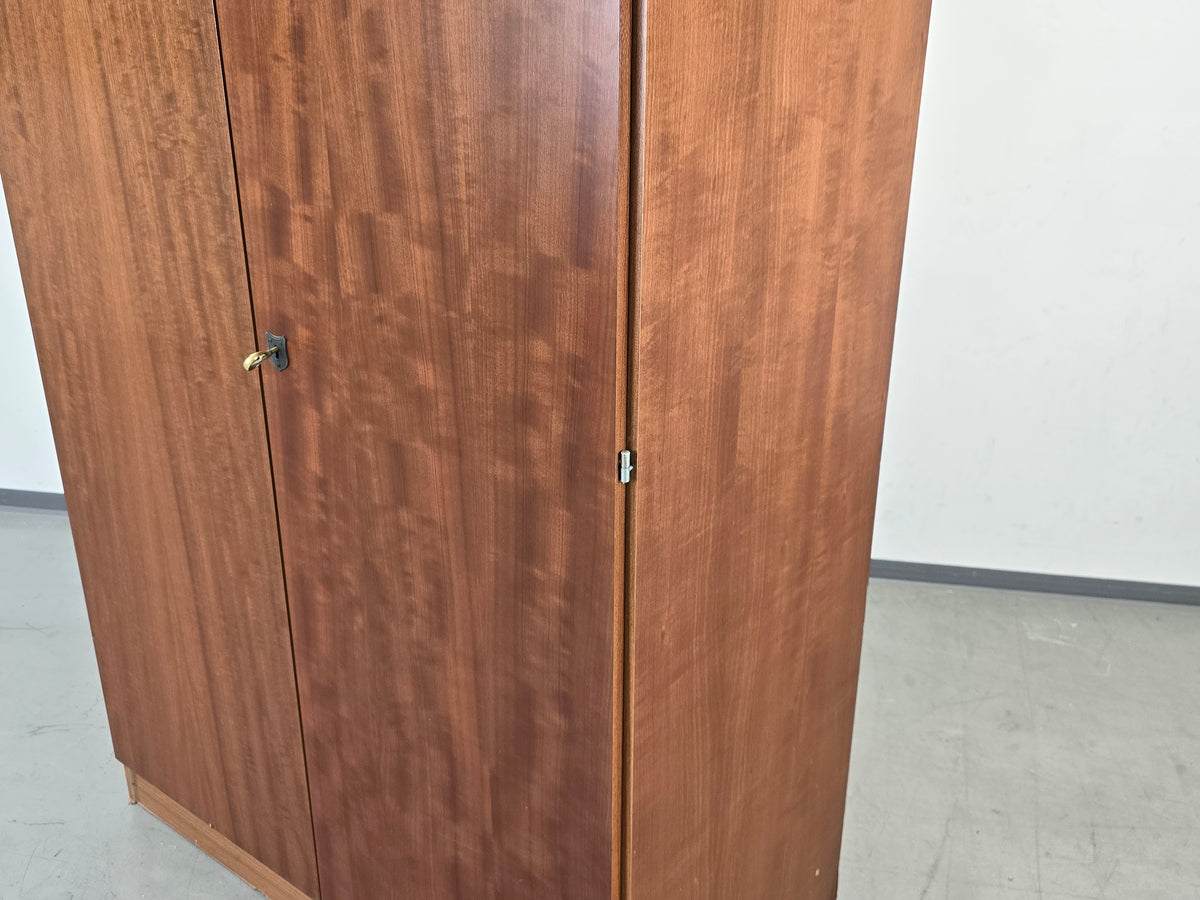 VINTAGE KLEIDERSCHRANK Mid Century Schrank Teak Holz Mahagoni Retro 60er 70er