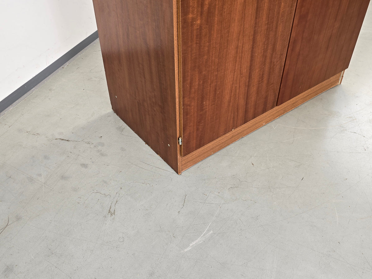 VINTAGE KLEIDERSCHRANK Mid Century Schrank Teak Holz Mahagoni Retro 60er 70er