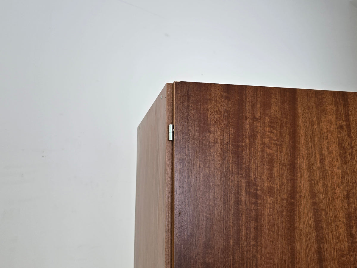VINTAGE KLEIDERSCHRANK Mid Century Schrank Teak Holz Mahagoni Retro 60er 70er