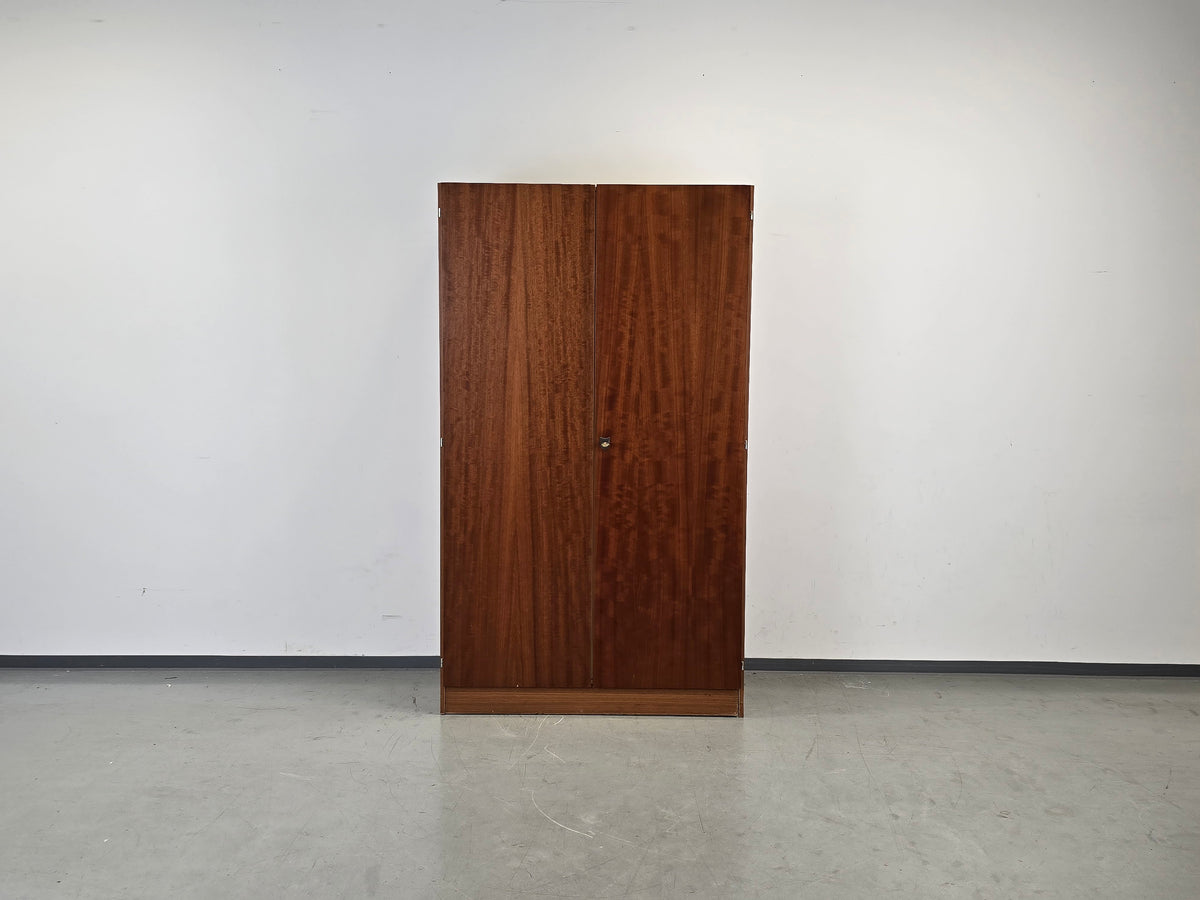 VINTAGE KLEIDERSCHRANK Mid Century Schrank Teak Holz Mahagoni Retro 60er 70er