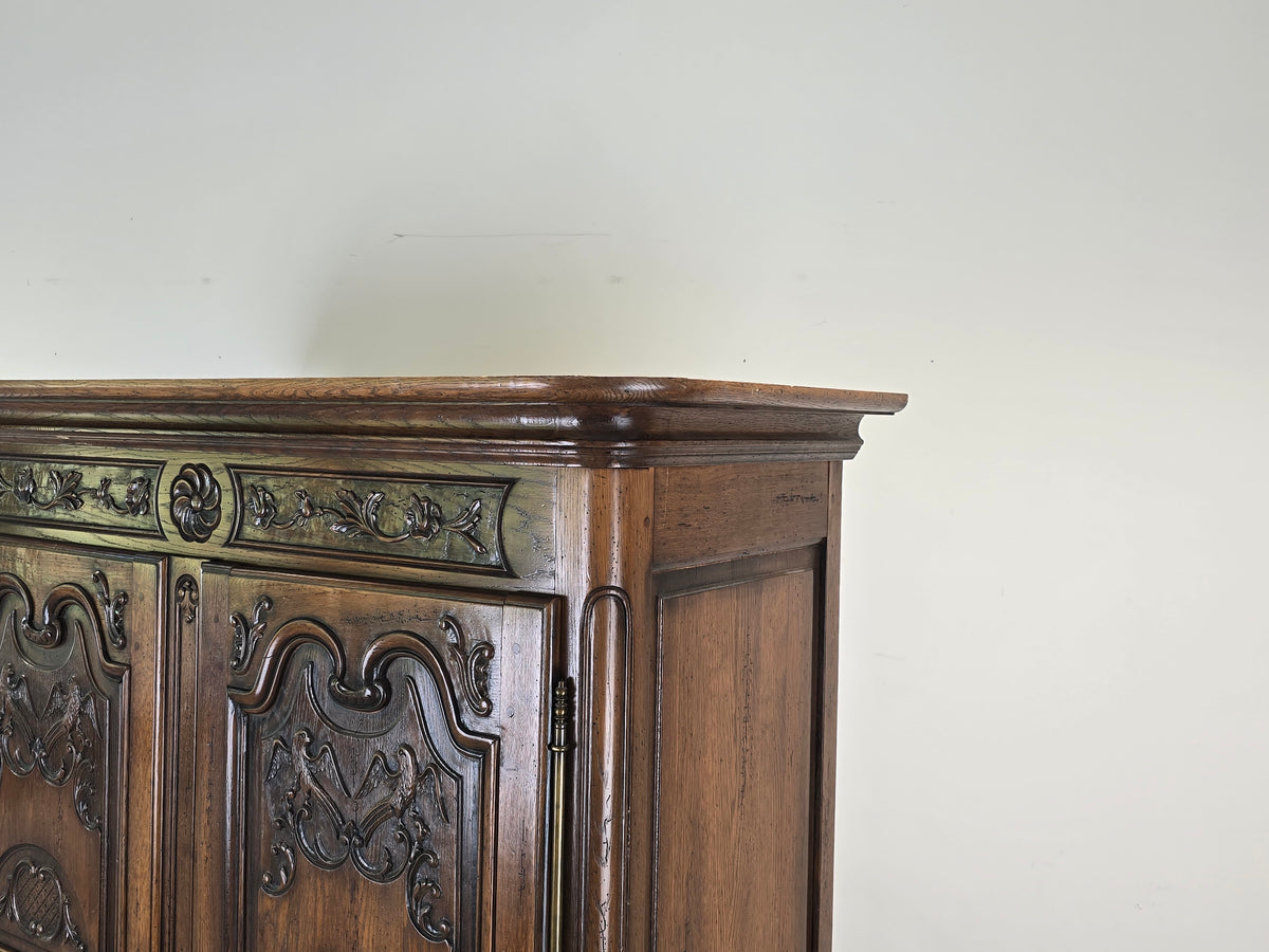 ARMOIRE SCHRANK Eiche Massiv Antik Stil Barock Louis XV Jean Aick